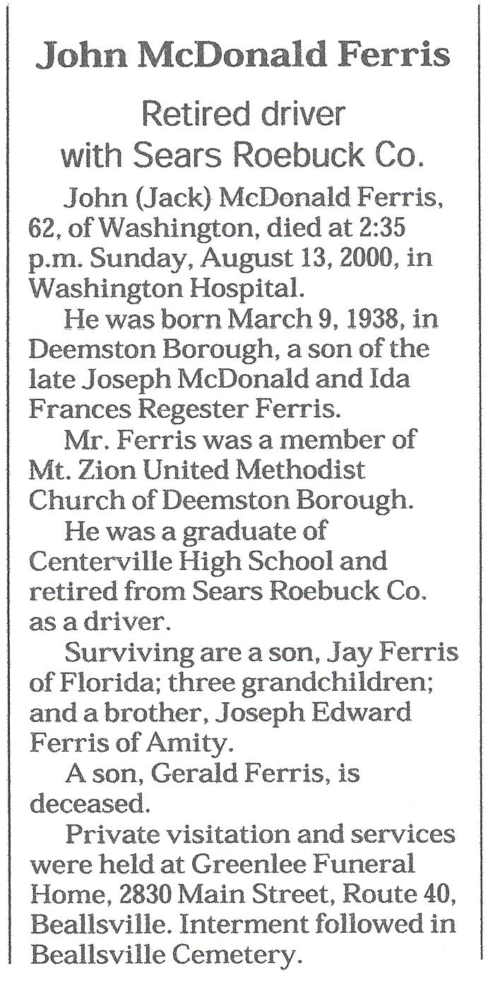 John McDonald Ferris